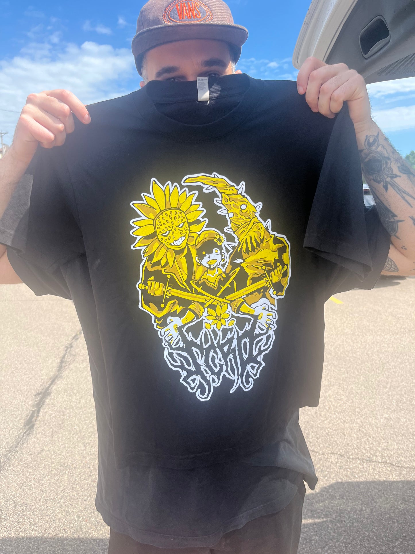 Scro Got Stabbed tour shirt (tour dates on back)