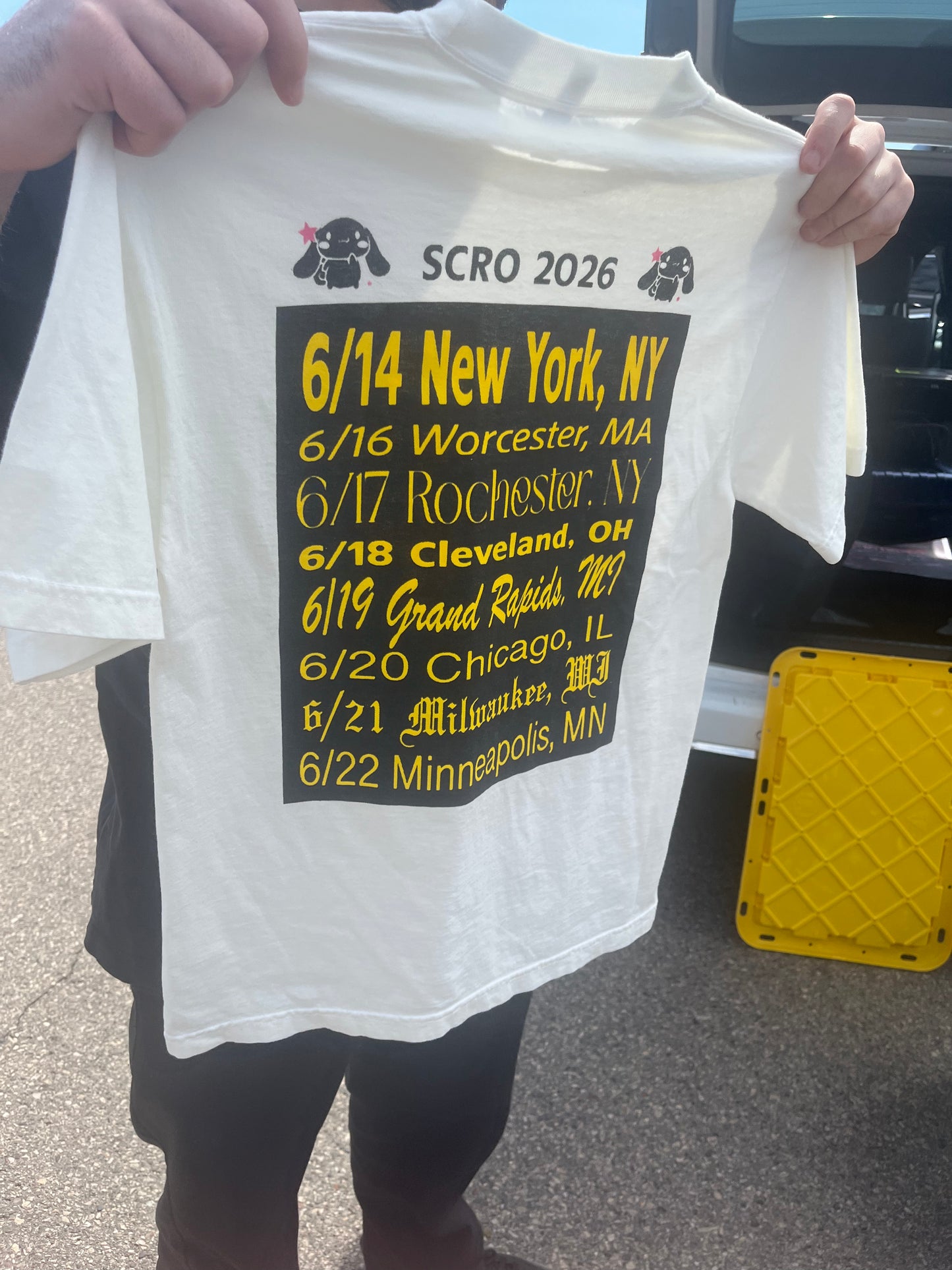 I'm Sick of Guessing Who I Need to Be (tour dates on back)
