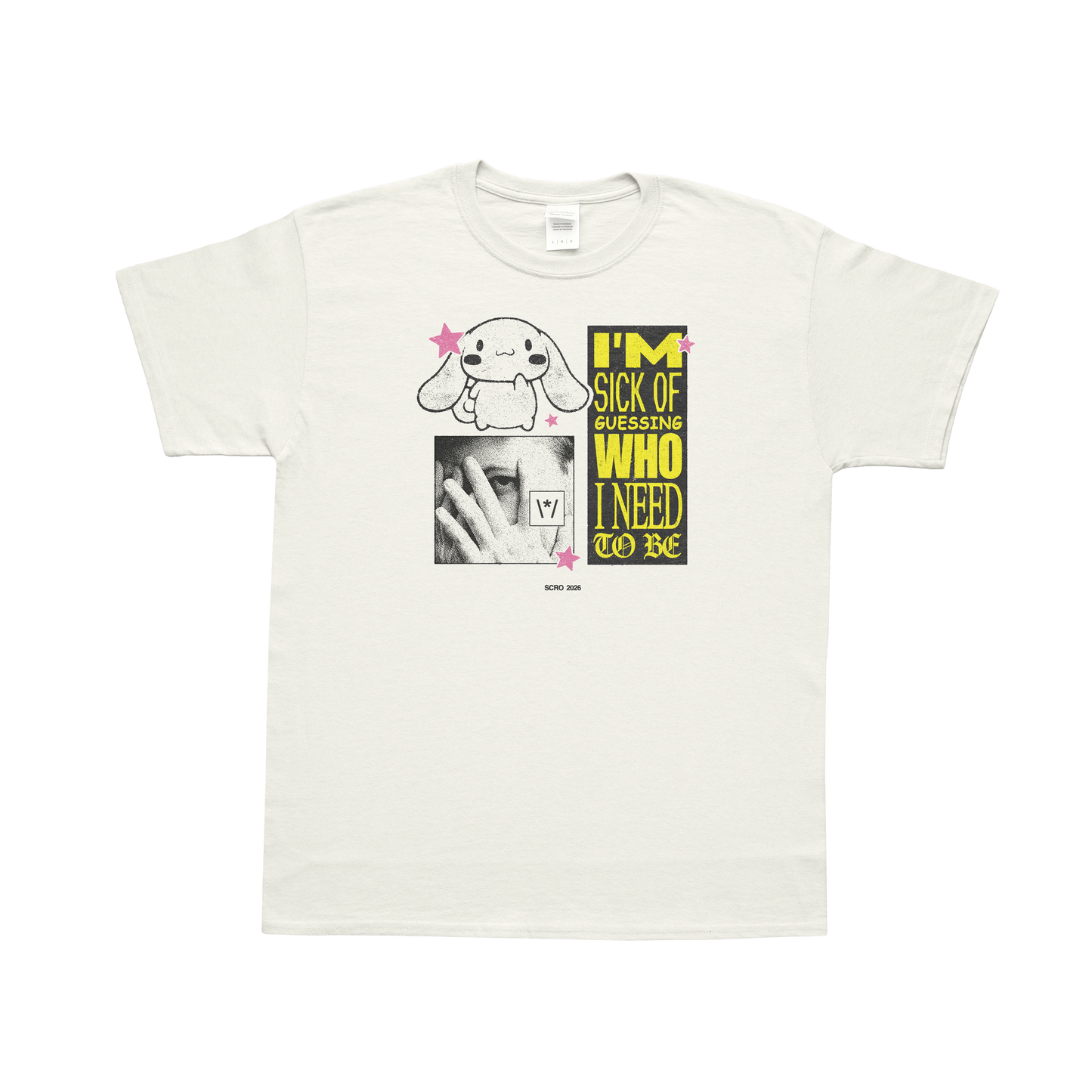 I'm Sick of Guessing Who I Need to Be (tour dates on back)